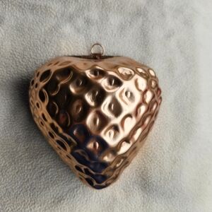 Copper Strawberry Jello Mold